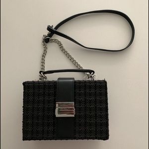 Zara box clutch